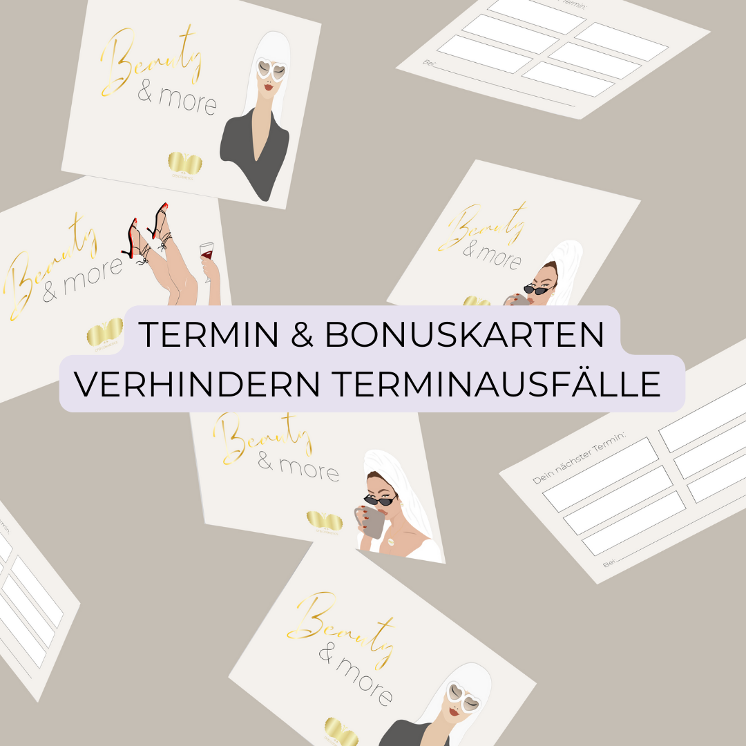 Verhindere Terminausfälle mit unseren effektiven Terminkarten! 💇♀️ - CFB Cosmetics