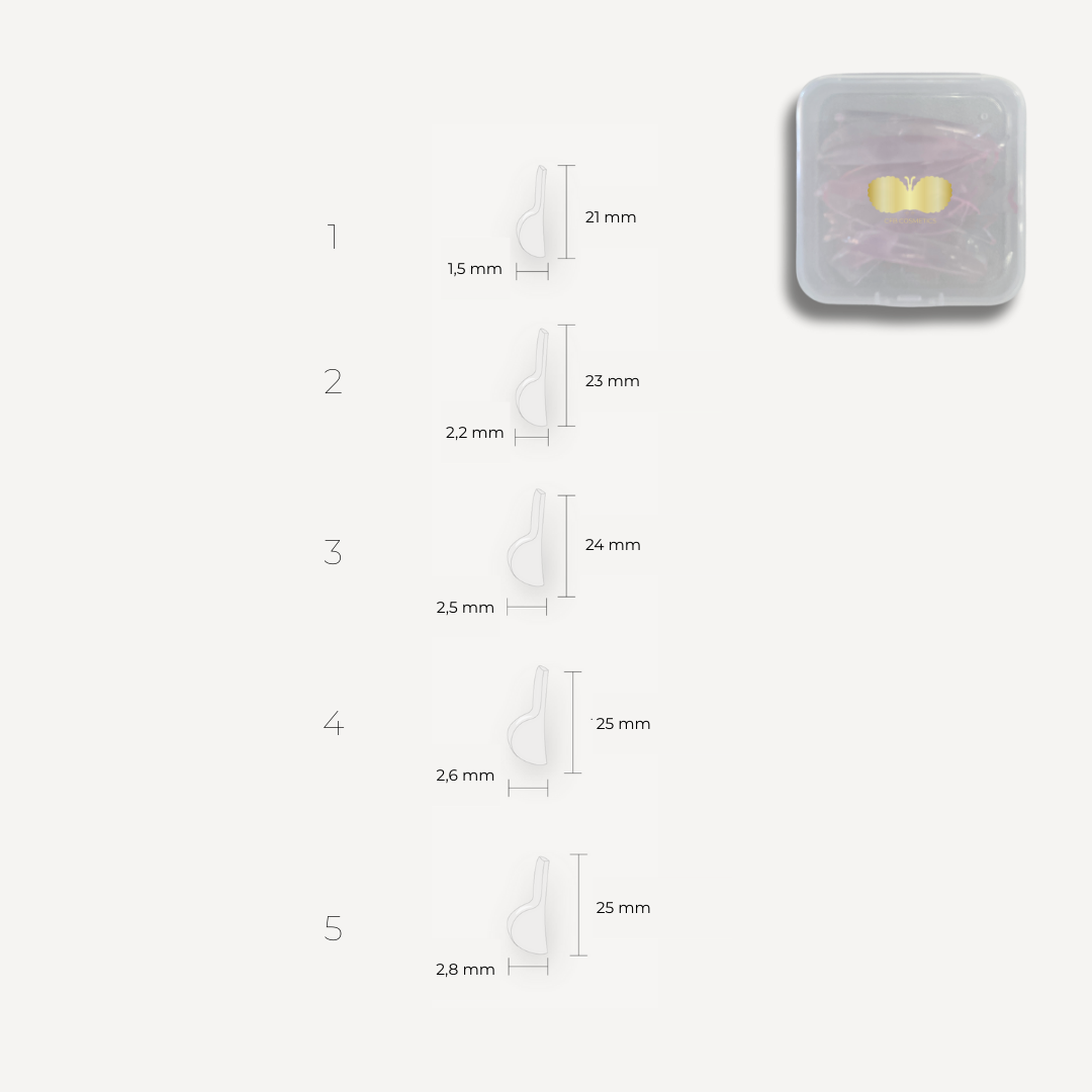 Lifting Silikonpads | Fisch-Motiv | pink | selbstklebend