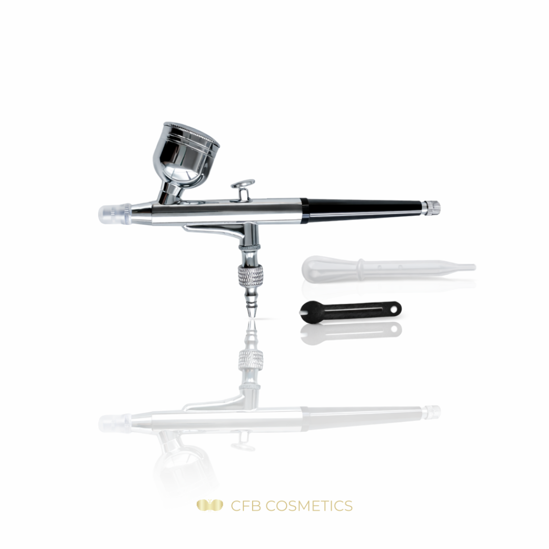 Aparato para cejas con aerógrafo y compresor de corriente continua para aplicaciones profesionales CFB Cosmetics®