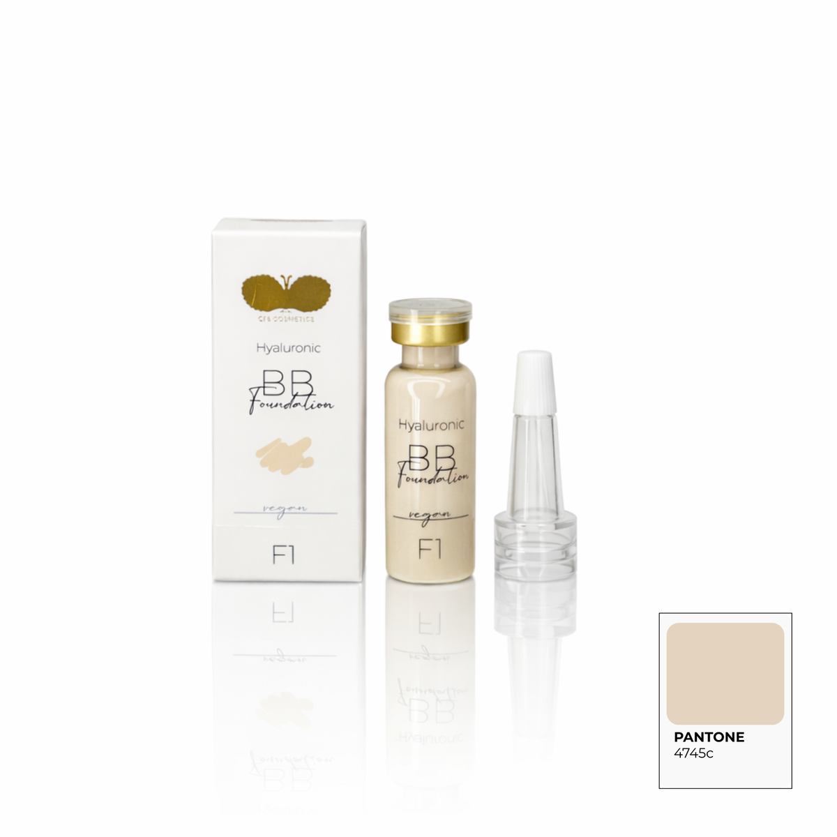 BB Glow Foundation met hyaluronzuur - kleur F1 - set van 5 plus 1 gratis - CFB Cosmetics®