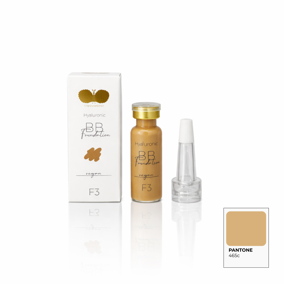 BB Glow Foundation met hyaluronzuur - kleur F3 - set van 5 plus 1 gratis - CFB Cosmetics®