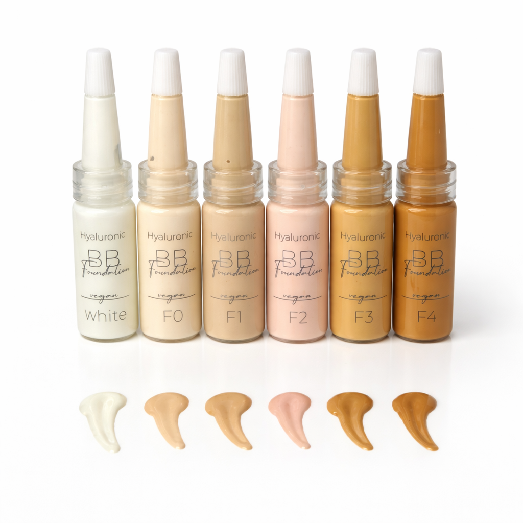 Base de maquillaje BB Glow con ácido hialurónico - Color blanco - Lote de 5 más 1 gratis - CFB Cosmetics®