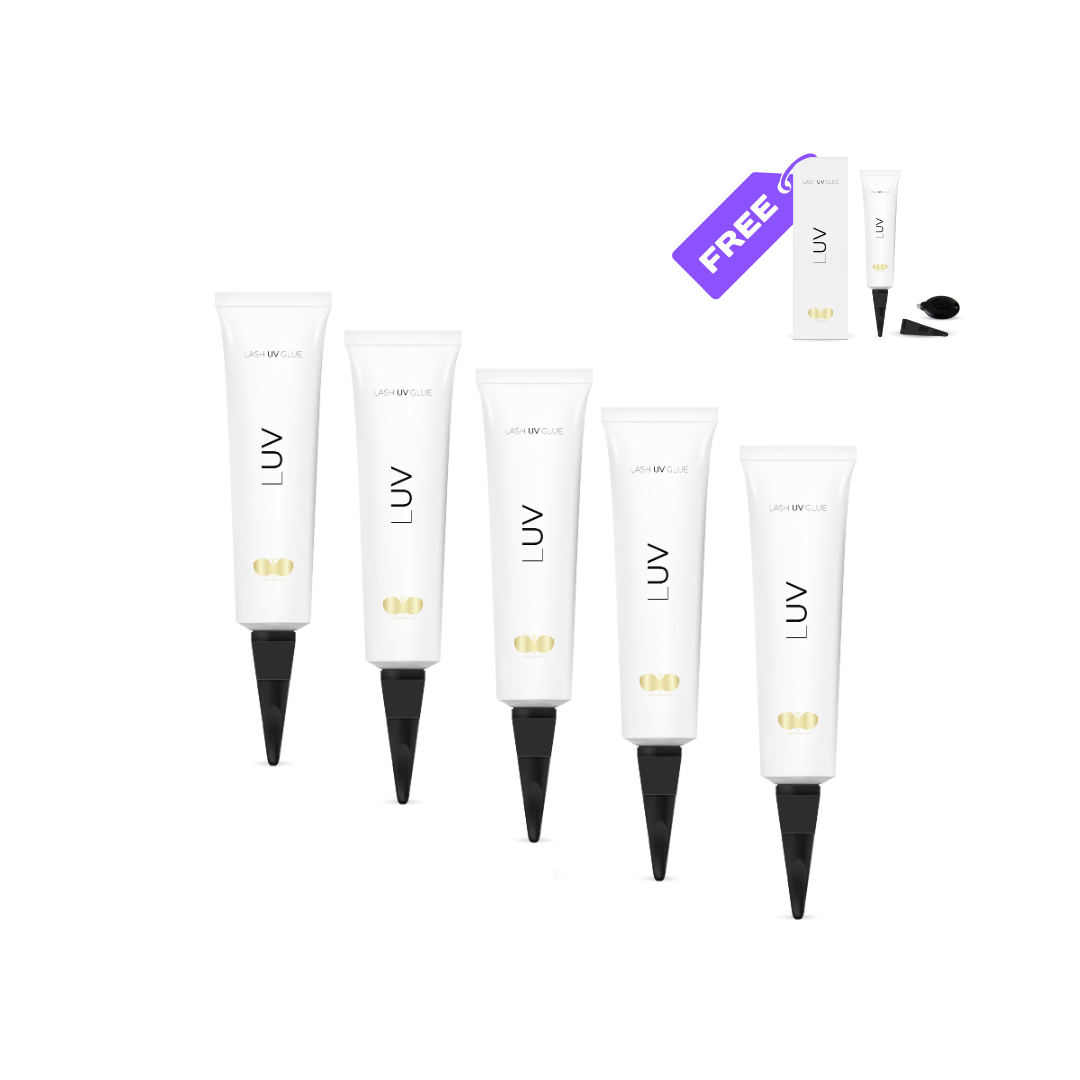 UV Wimpernkleber LUV | UV System | Set 5 + 1 gratis | BESTSELLER | LUV System®