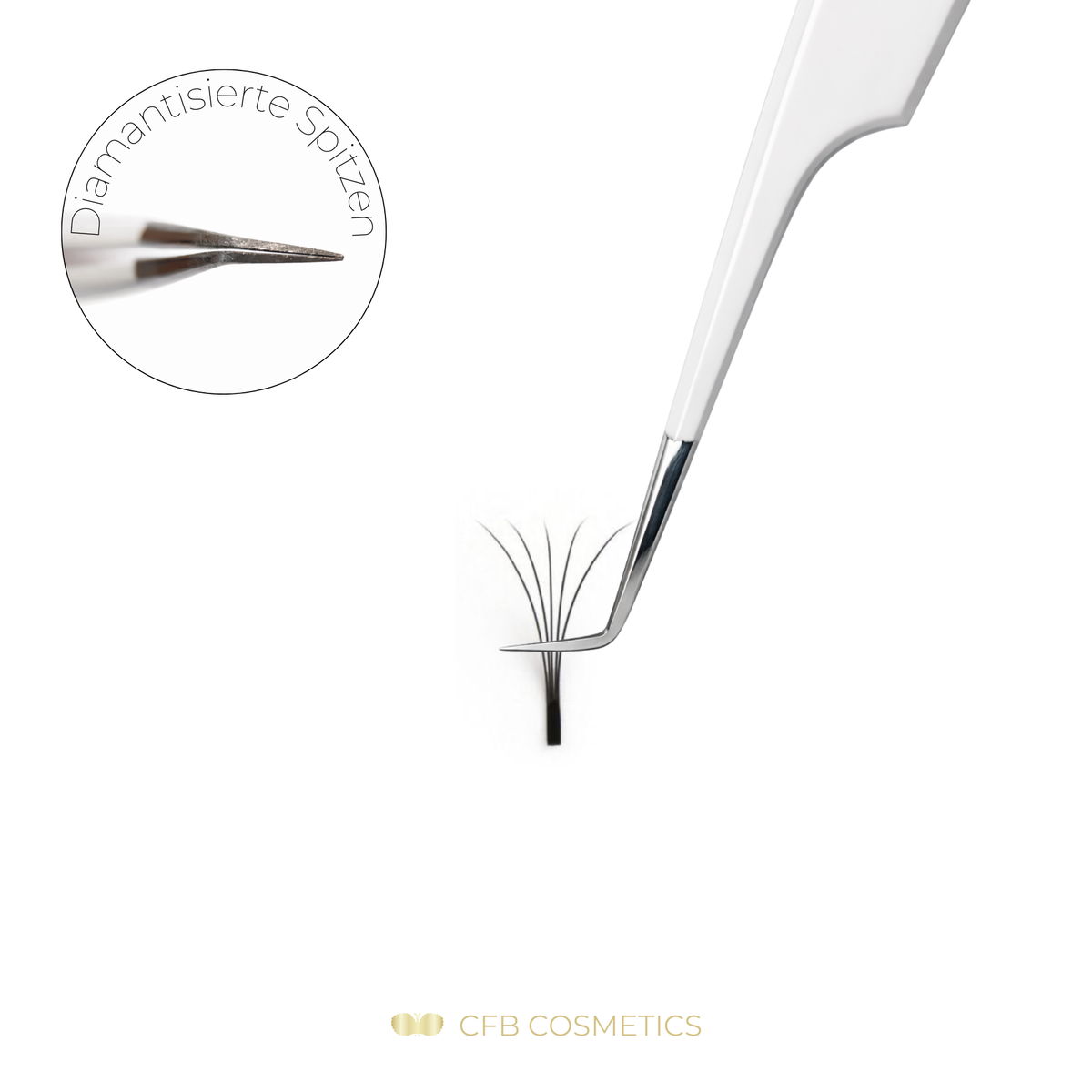Luxury Diamant Pinzette No. 13 Volumentechnik CFB Cosmetics®