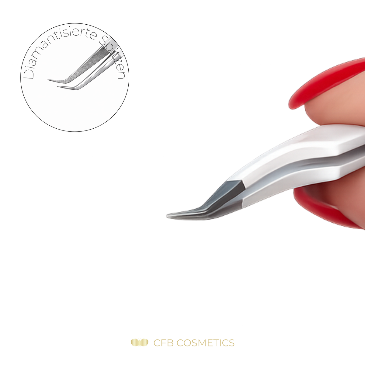 Luxury Diamant Pinzette No. 14 Volumentechnik CFB Cosmetics®
