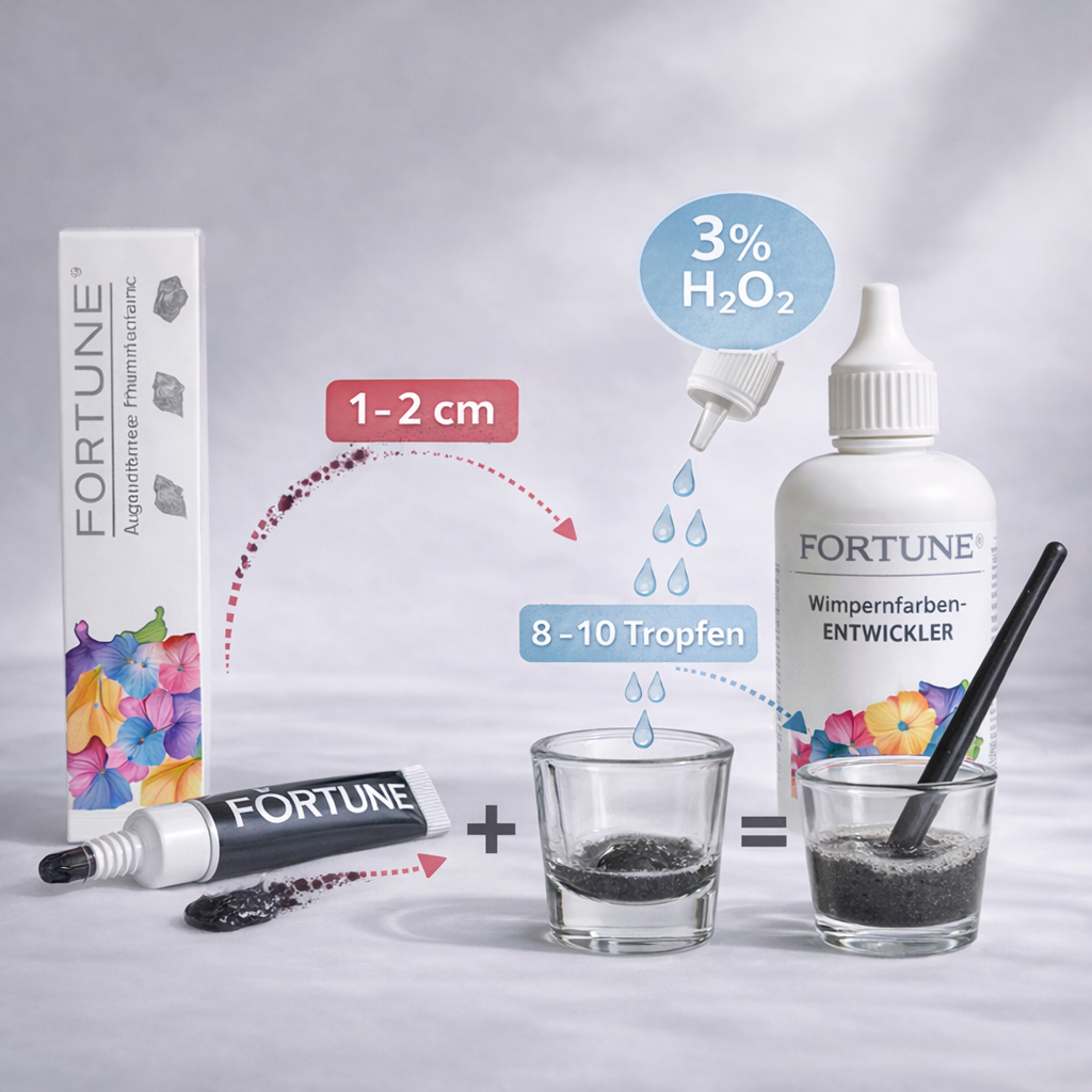 Fortune Augenbrauen und Wimpernfarbe Set