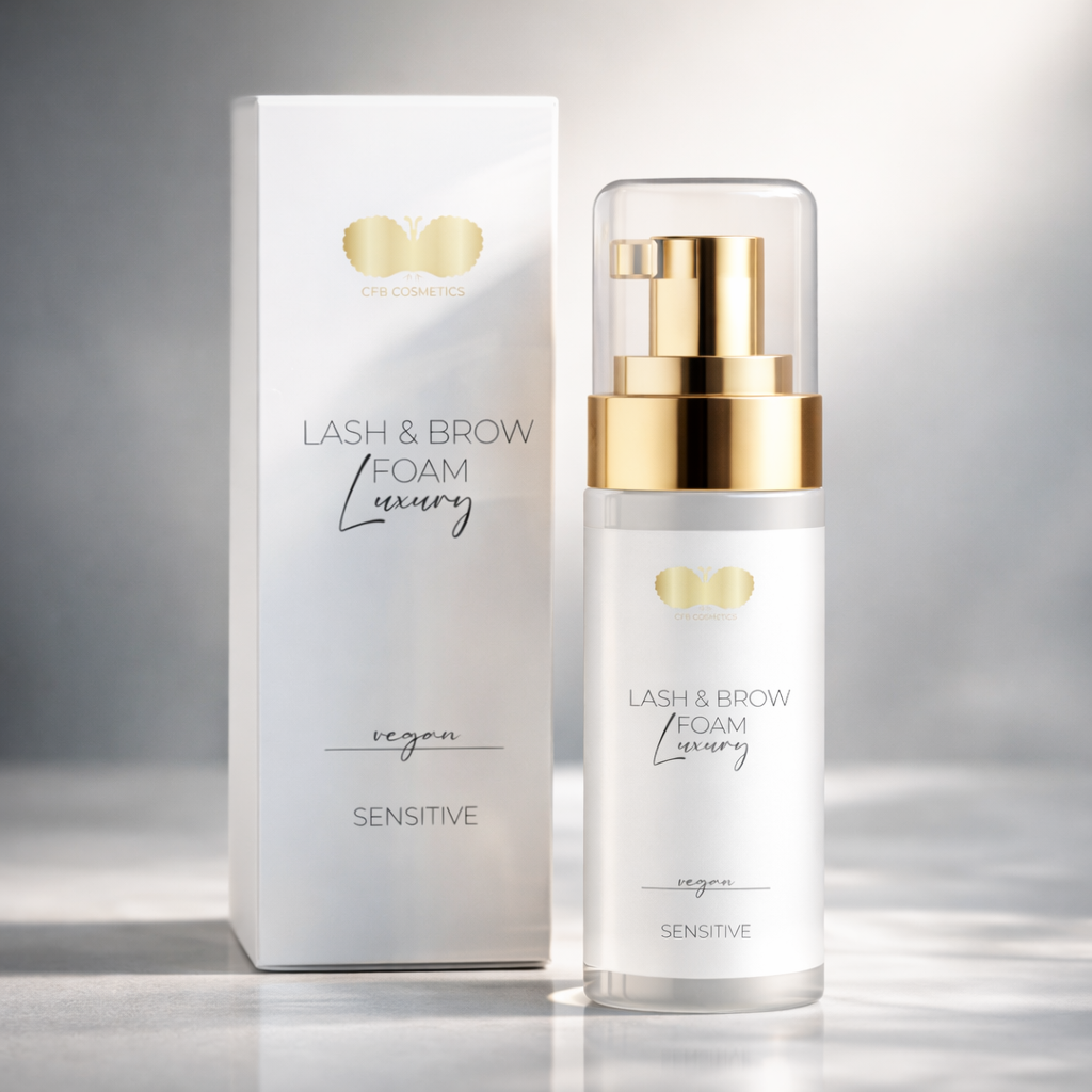 Champú de lujo para pestañas – Lash & Brow Foam 60 ml | Limpieza suave para extensiones de pestañas – CFB Cosmetics®