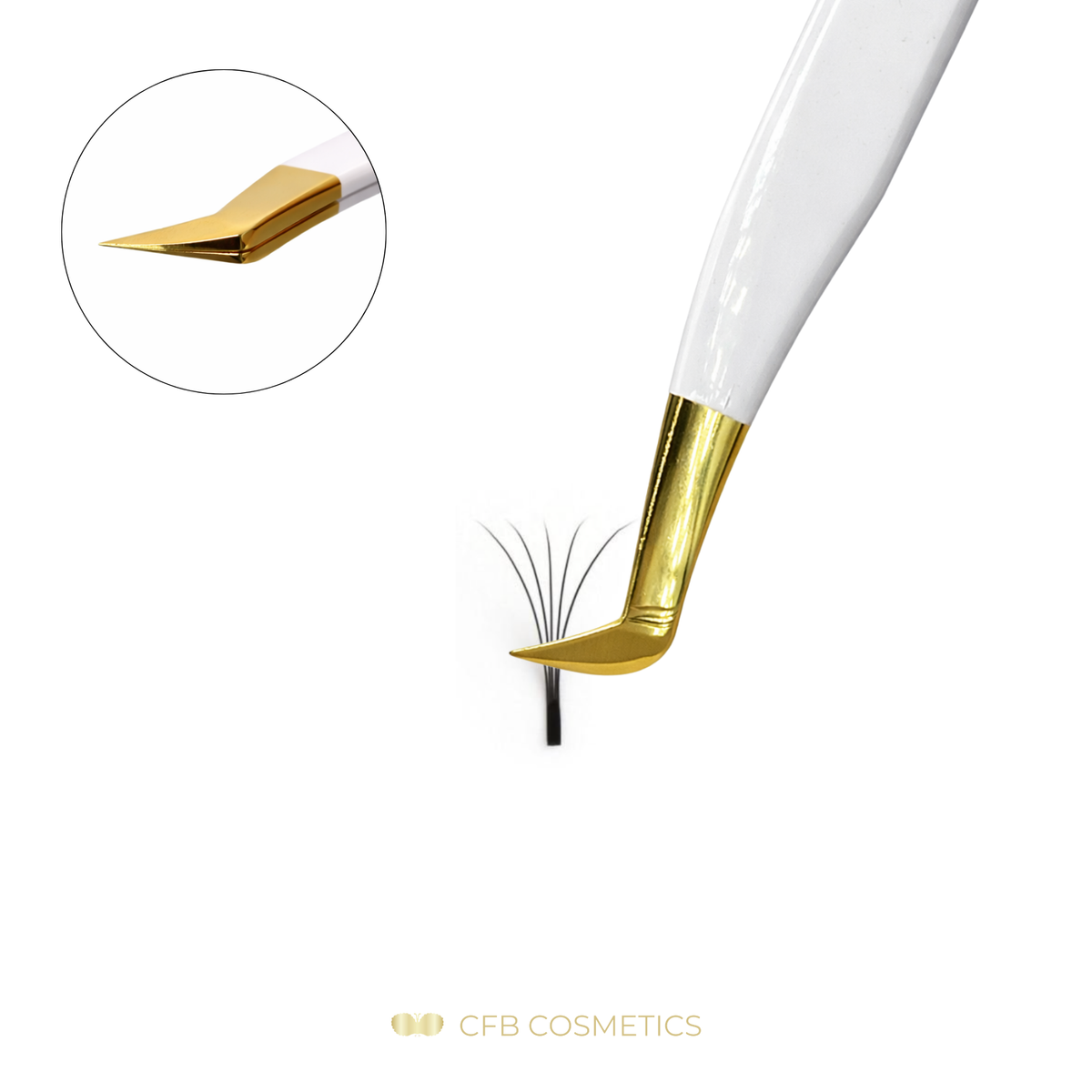 Pinzas de lujo «Bestseller n.º 8» para extensiones de pestañas de CFB Cosmetics®