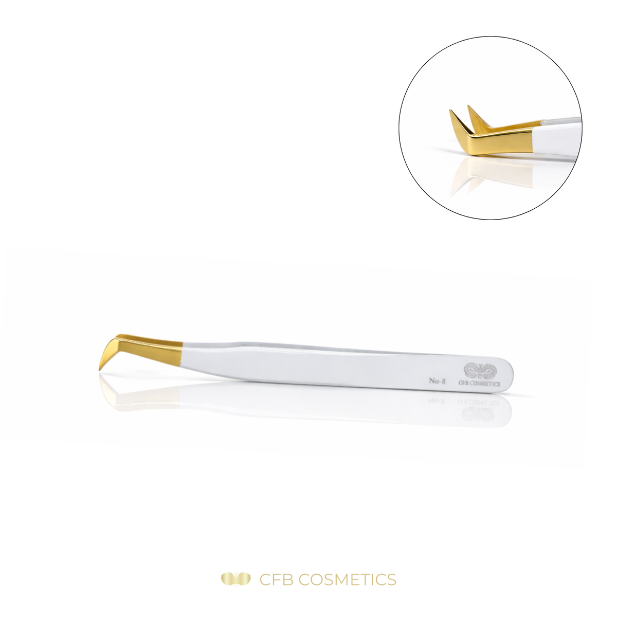 Luxury Pinzette Bestseller No 8 für Wimpernverlängerung CFB Cosmetics®