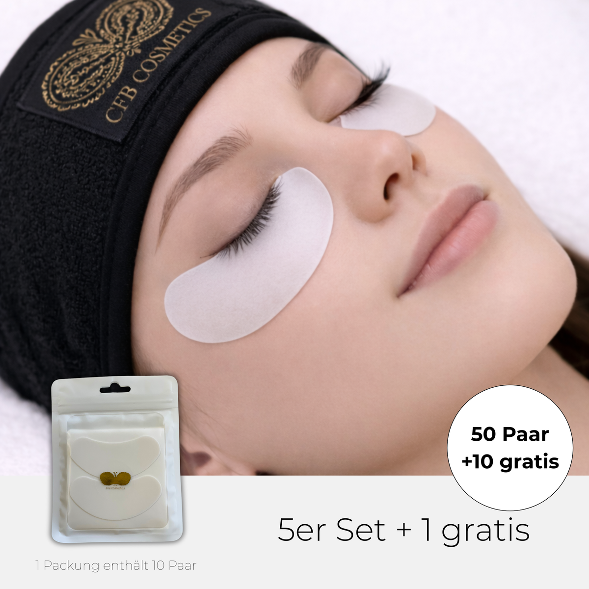 Augenpads | Microfoam | 50 Paar Set + 10 Paar gratis