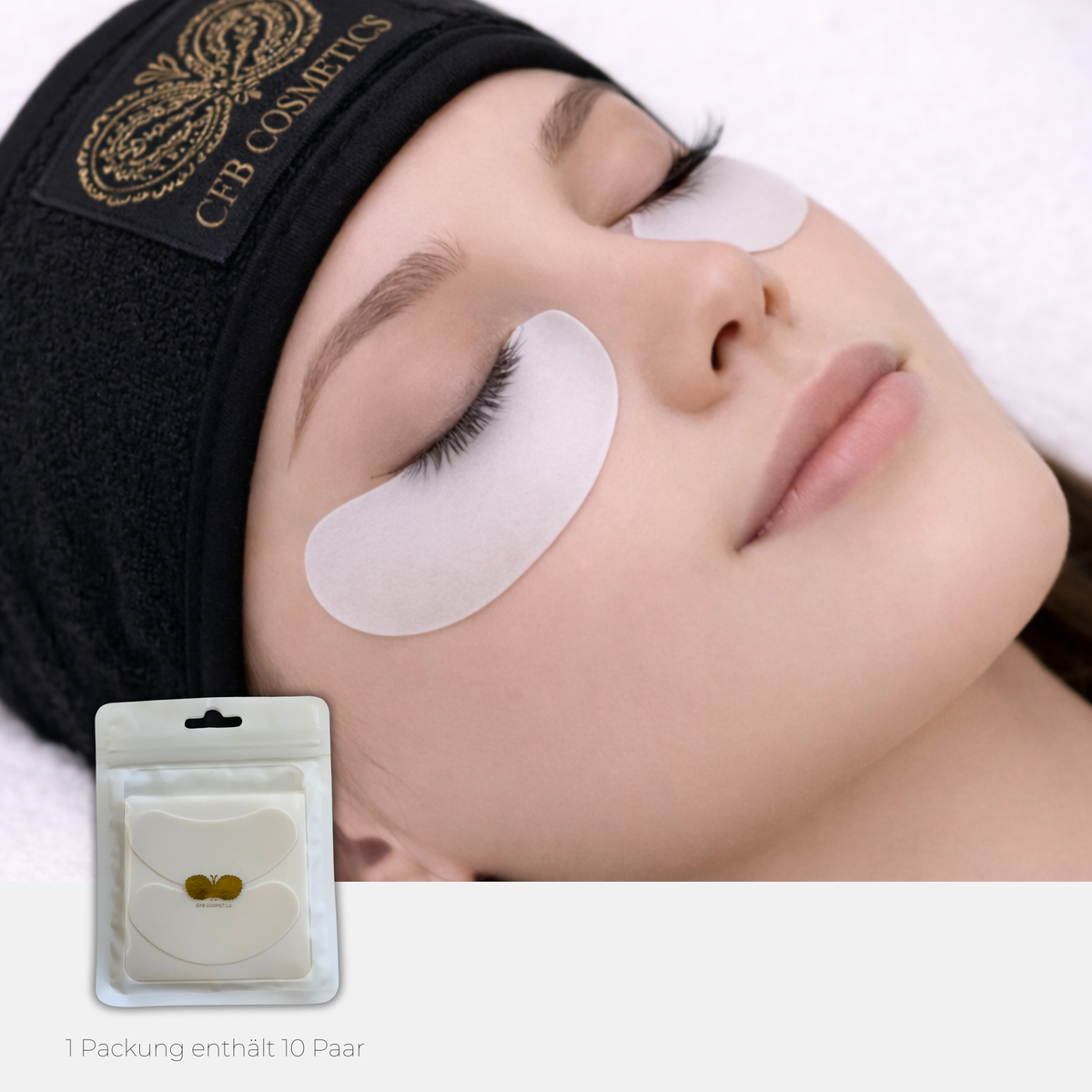 Microfoam Augenpads 10 Paar für Wimpernverlängerung CFB Cosmetics®