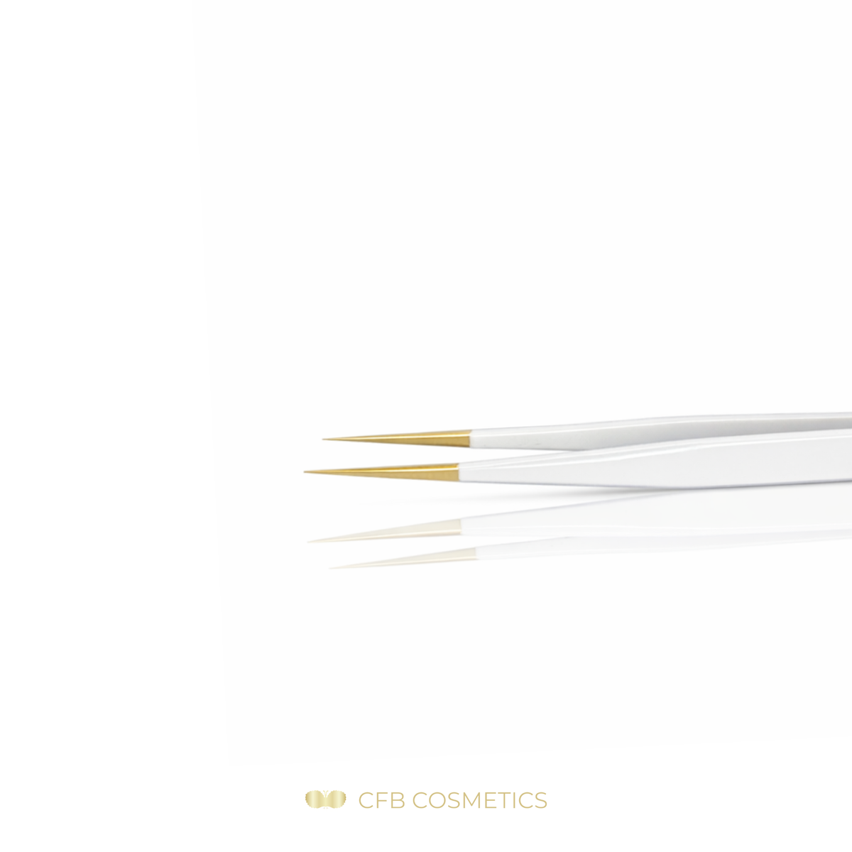 Pinzas de lujo n.º 1, rectas y extralargas, para separar pestañas, de CFB Cosmetics®