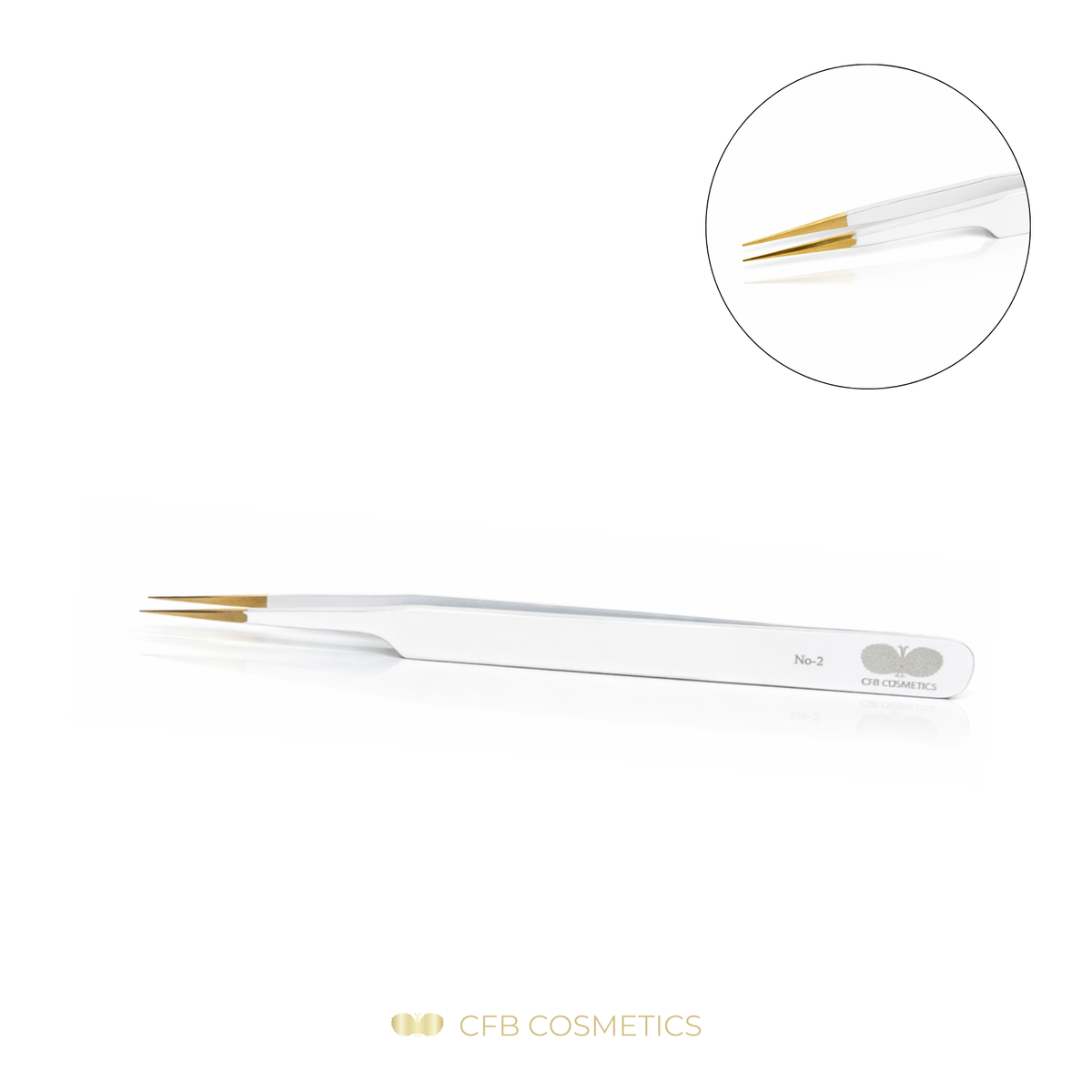 Luxury Pinzette No 2 lang gebogen zum Separieren CFB Cosmetics®