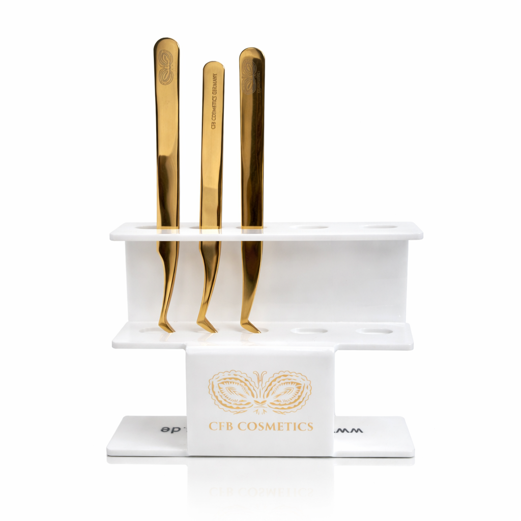 Soporte para pinzas de extensión de pestañas con capacidad para hasta 6 pinzas de CFB Cosmetics®