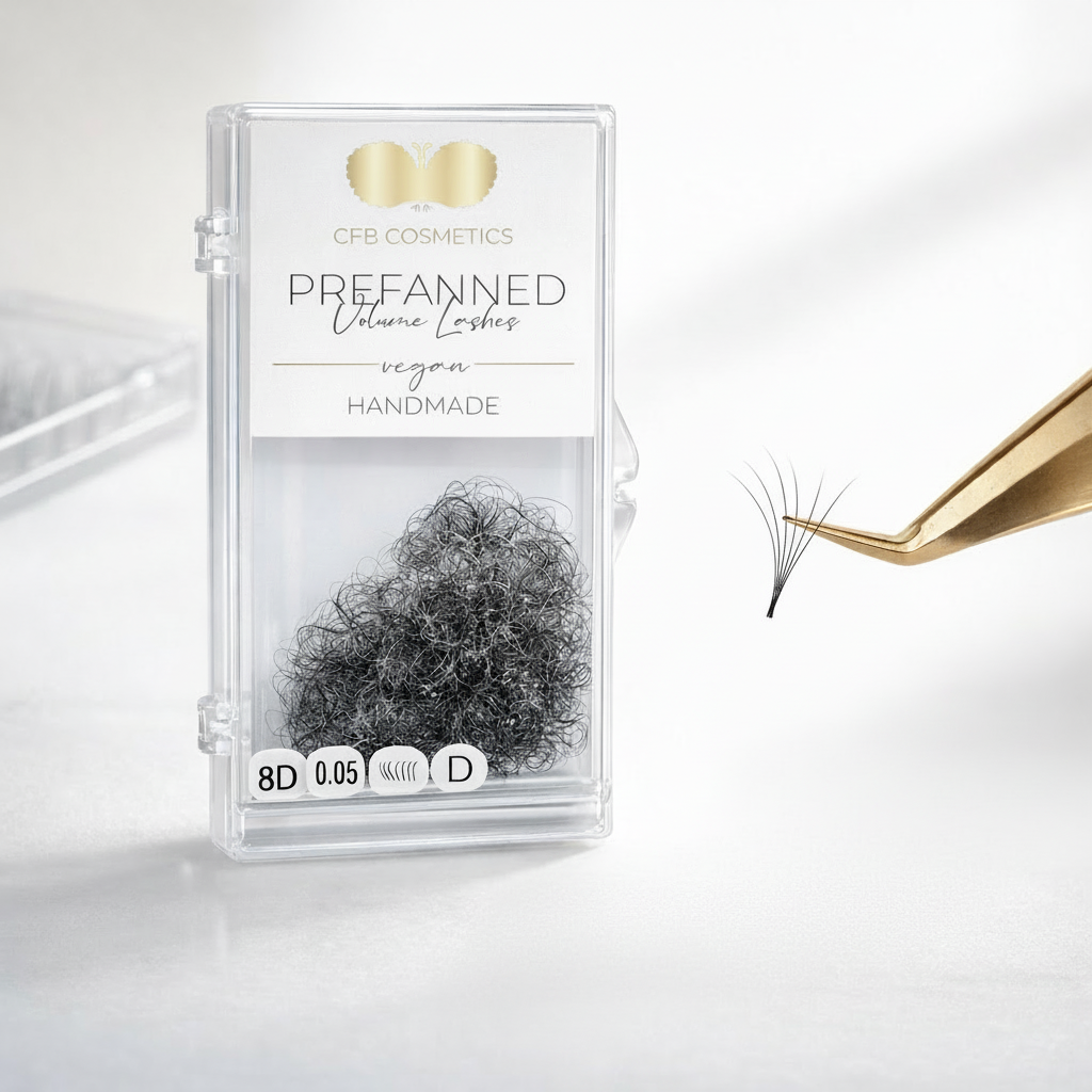 Prefanned Volume Lashes 0,06 – Handgefertigte Fertigfächer 3D–12D | BESTSELLER