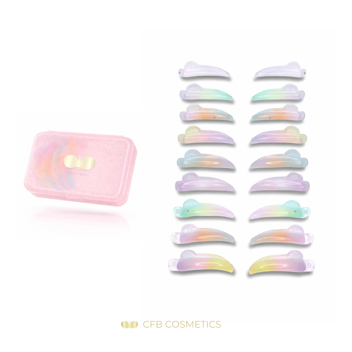 Lash Lifting Silikonpads | Rainbow | Dolly Curl | selbstklebend