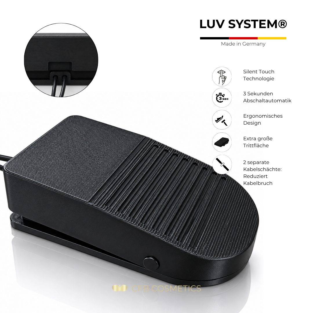 LUV System® Fußpedal – Silent Food Pedal 3S - Made in Germany