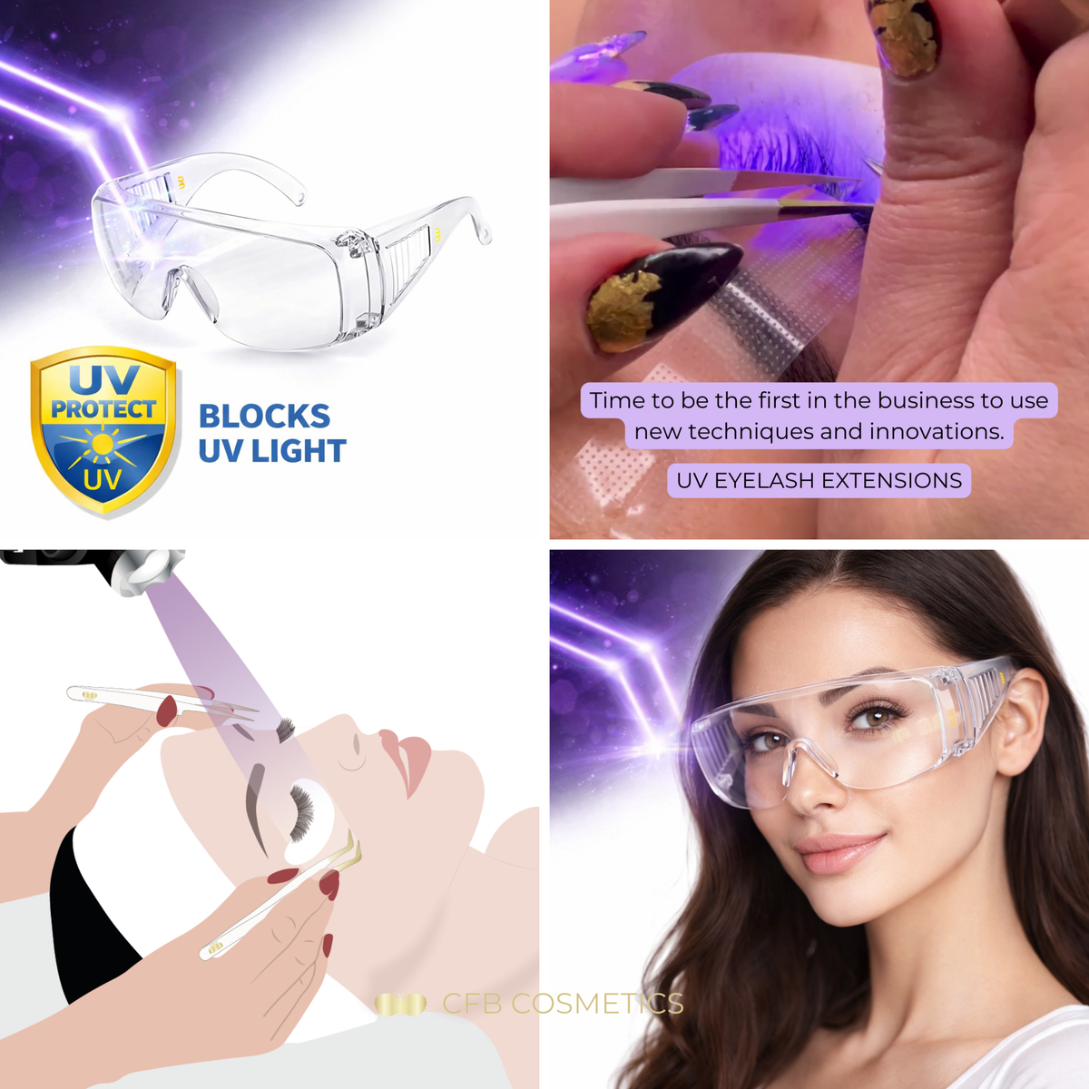 Occhiali protettivi | Extension ciglia UV | LUV System®