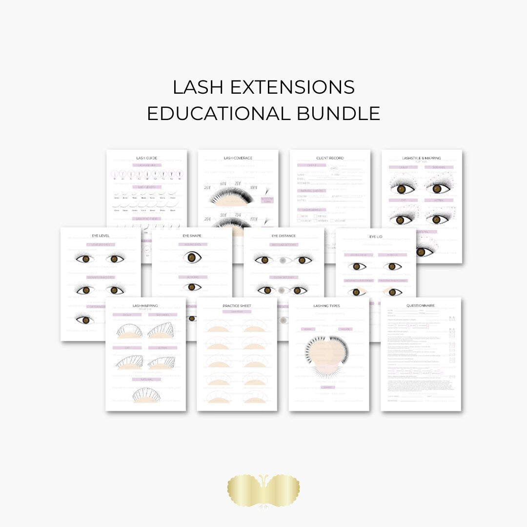 Lern und Lehrpaket Wimpernextensions | Wimpernstudiobedarf | Digital | CFB Cosmetics®