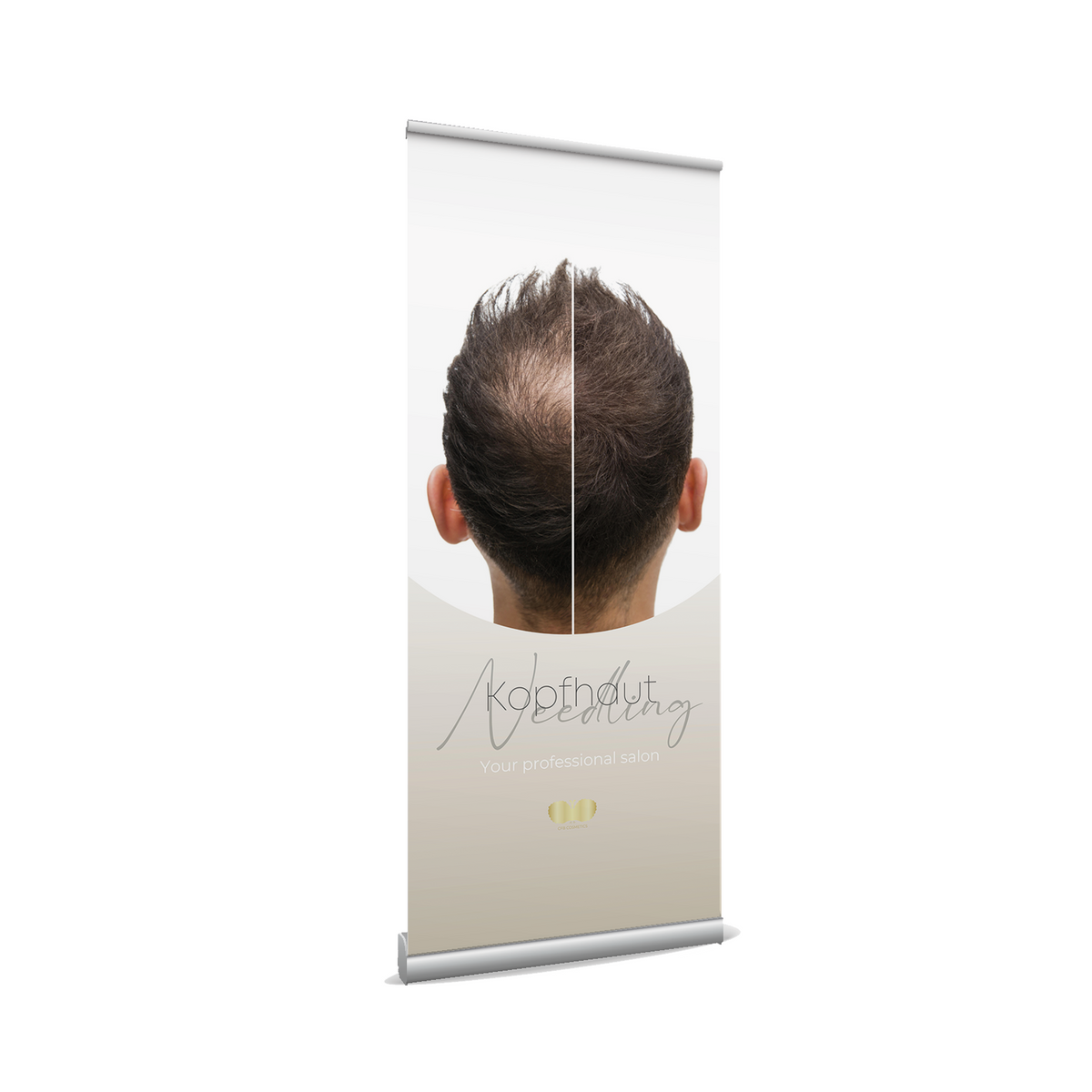 Roll up Banner Needling Haarwachstum 85 x 200 cm Studio Banner CFB Cosmetics®
