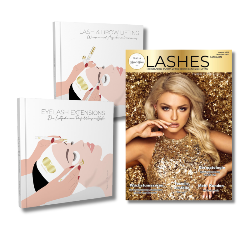 Fachbuecher und Lashes Magazin von CFB Cosmetics