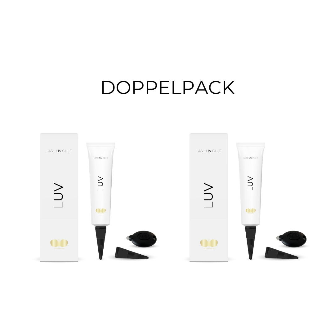 Pegamento para pestañas UV LUV | Sistema UV | Pack de dos | ÉXITO DE VENTAS | LUV System®