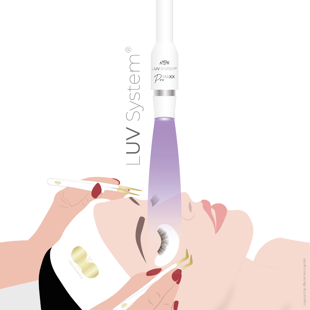 UV Lampe Wimpernverlängerung | PRO MAXX | 6 Watt | Beste UV LAMPE | LUV System®