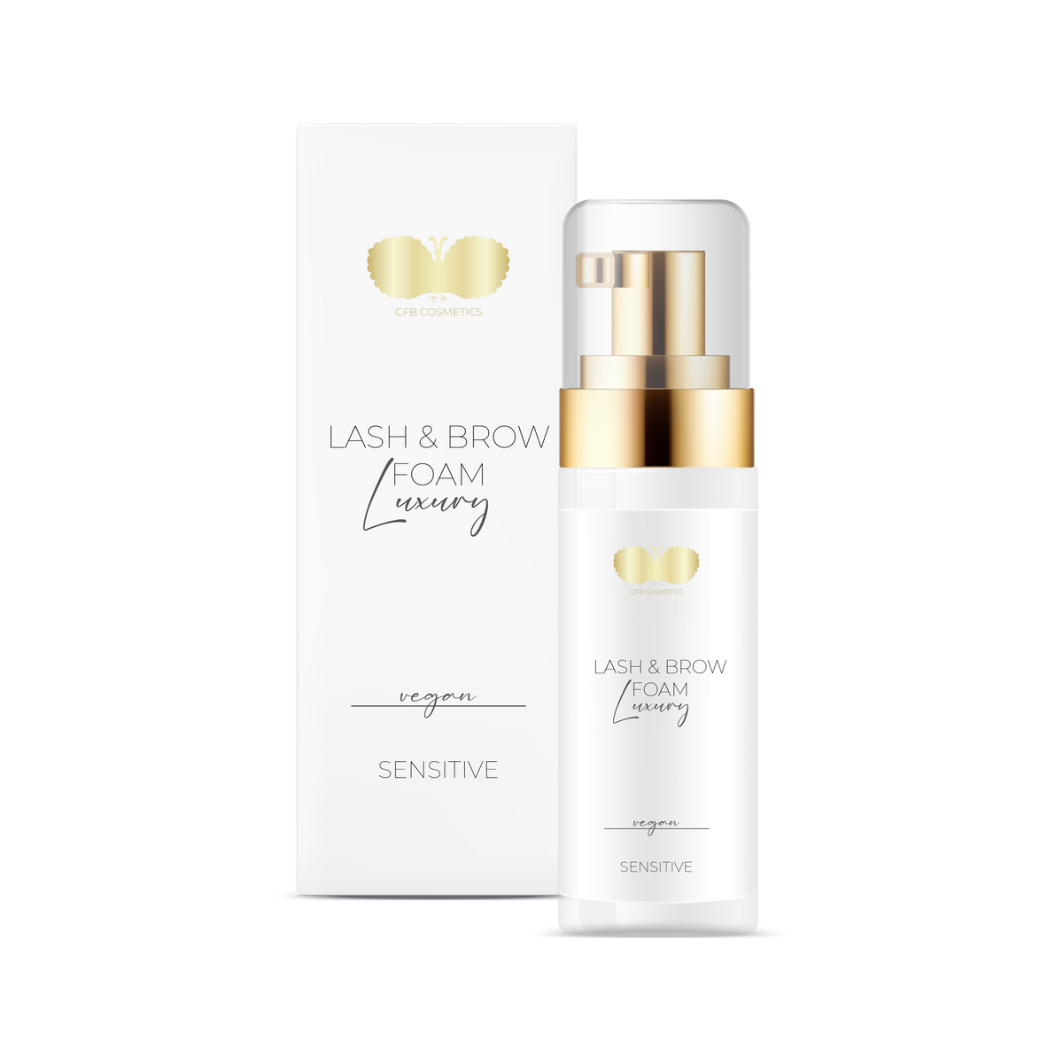 Champú de lujo para pestañas – Lash & Brow Foam 60 ml | Limpieza suave para extensiones de pestañas – CFB Cosmetics®