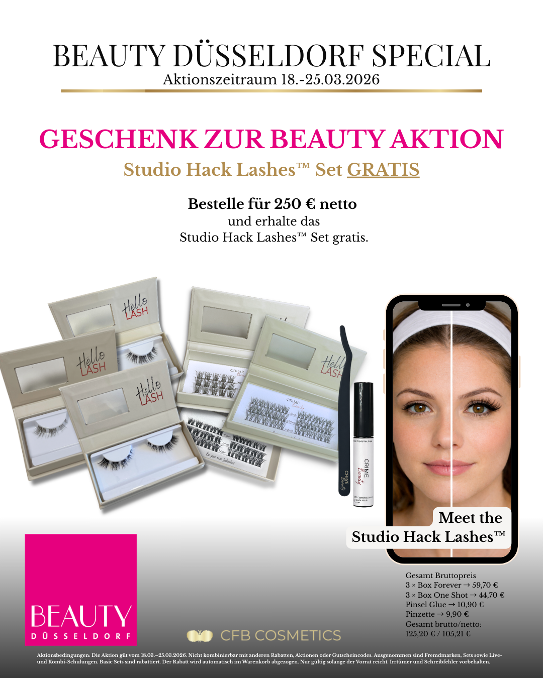 Beauty Düsseldorf Special – 20% Rabatt auf Beauty Produkte & 30% auf Online Trainings - CFB Cosmetics