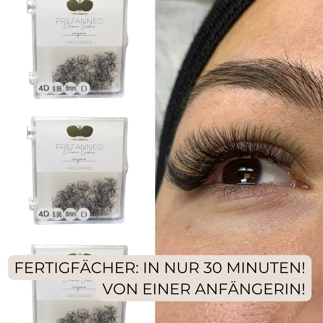 Vorgefertigte Volumenfächer: Die ultimative Lösung oder ein Kompromiss? - CFB Cosmetics