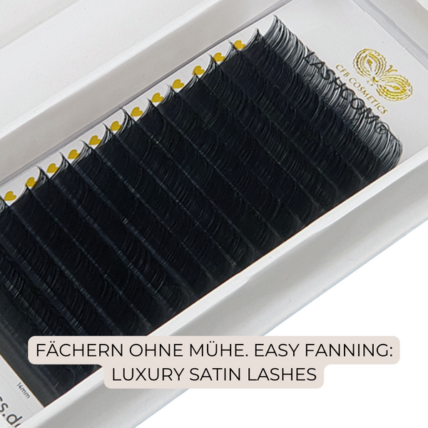 Mühelose Wimpernverlängerung mit Luxury Satin Lashes Extensions