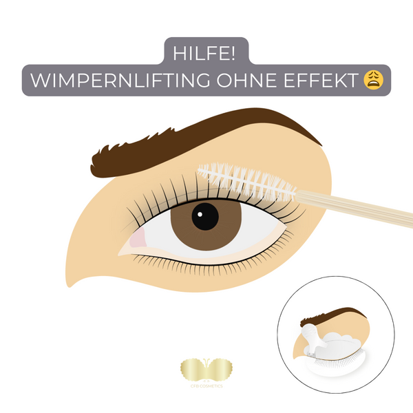 Wimpernlifting kein Effekt