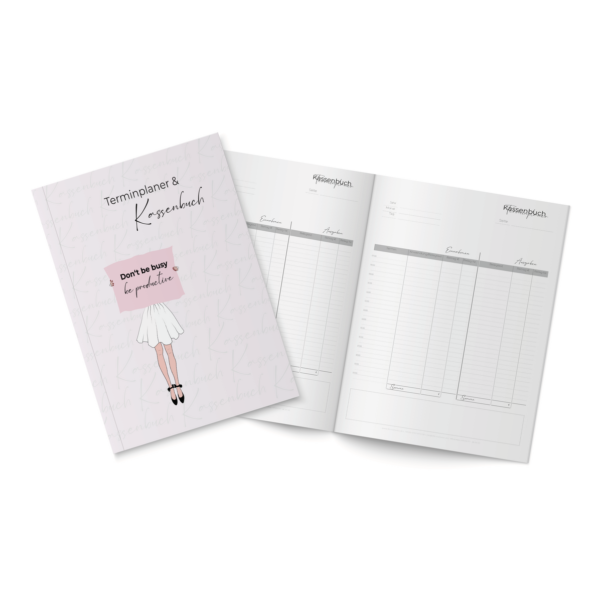 2in1 Terminplaner und Kassenbuch DIN A4 für Kosmetikstudios CFB Cosmetics®