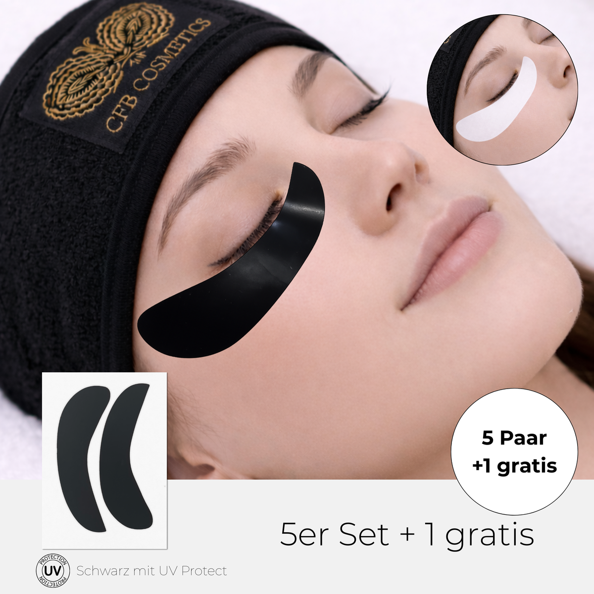 Augenpads | Silikon | 5 Paar Set + 1 Paar gratis | wiederverwendbar | CFB Cosmetics®