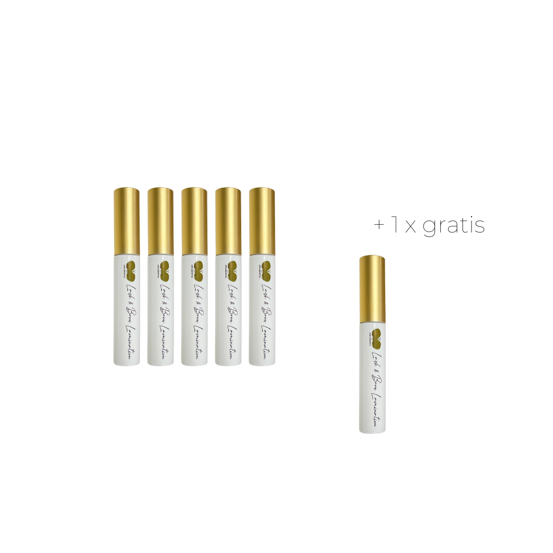 Acondicionador para la laminación de pestañas y cejas | Pack de 5 + 1 gratis