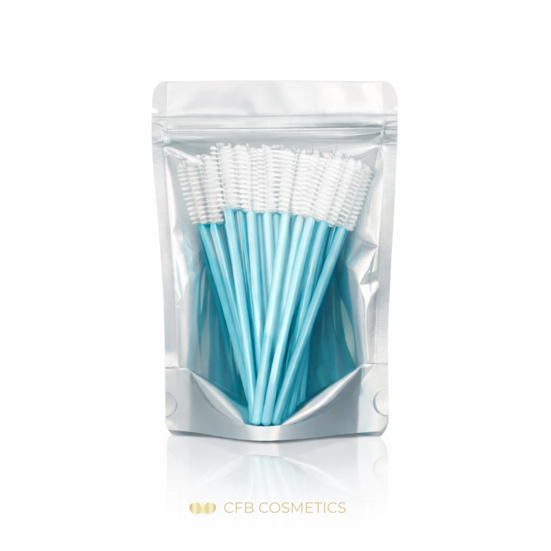 Mascara Bürsten Kunststoff - 25 Stück | CFB Cosmetics® – 140türkis.2
