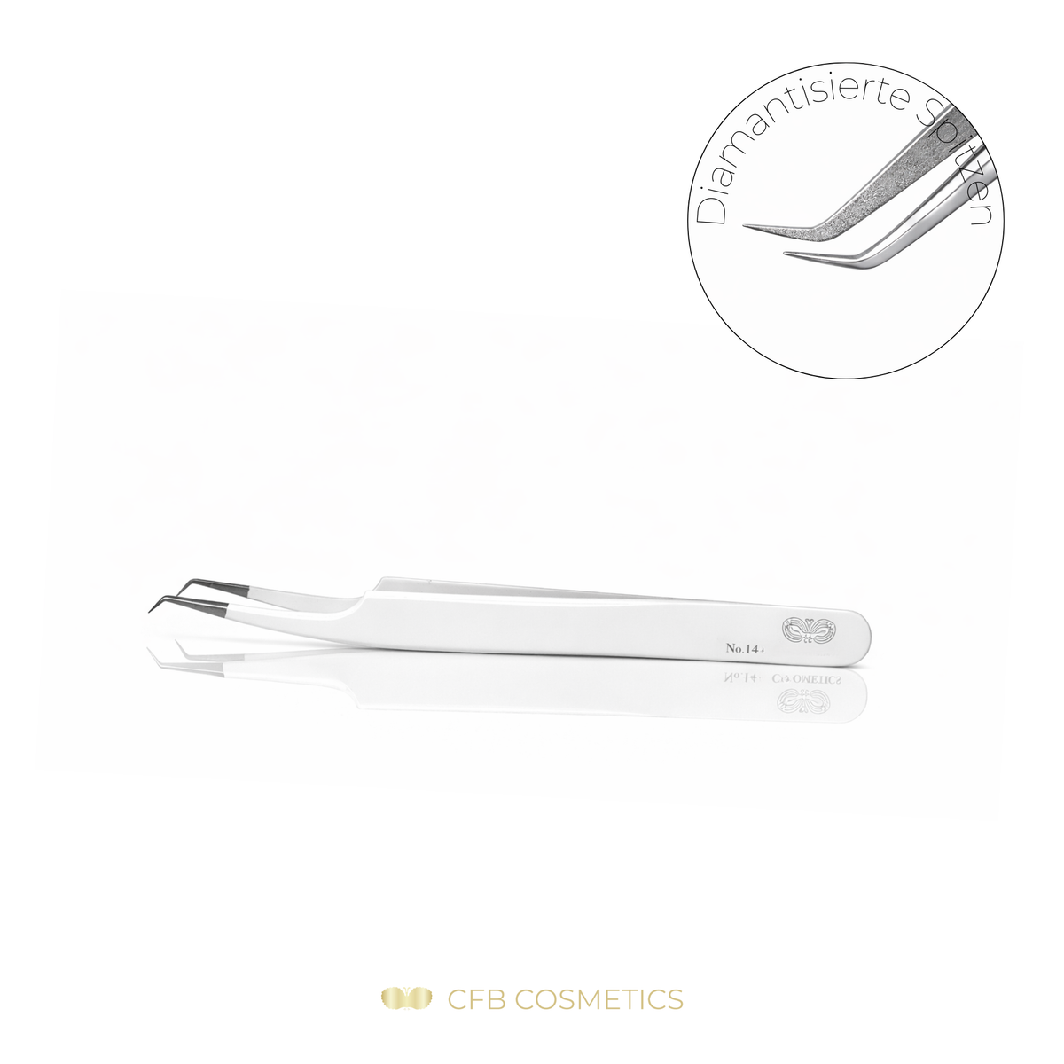 Luxury Diamant Pinzette No. 14 Volumentechnik CFB Cosmetics®