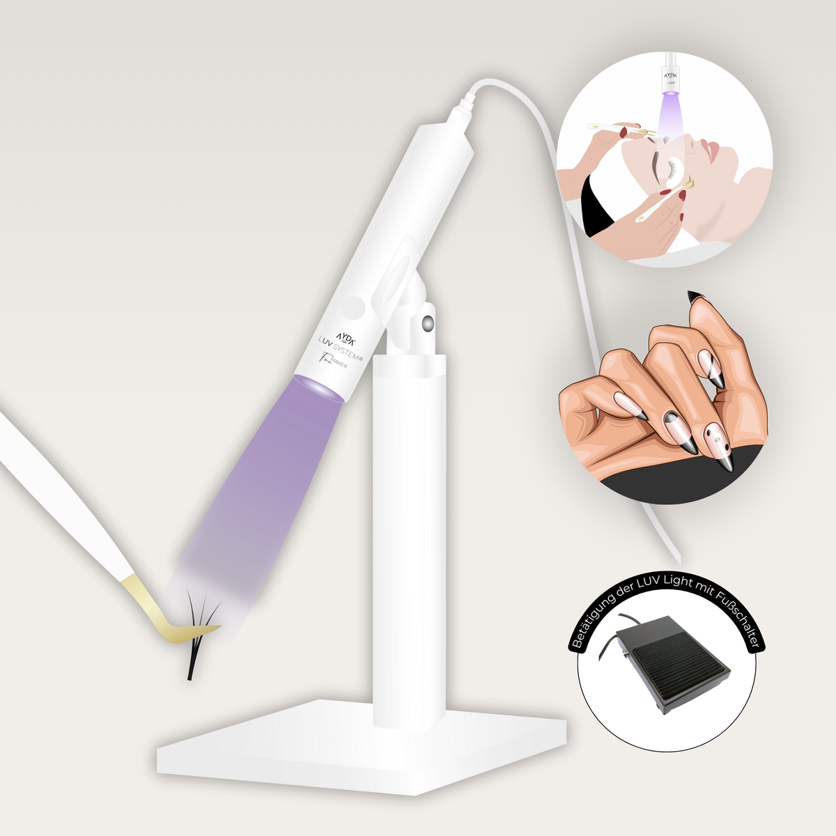 LUV System® Fan Maker - UV Nagel Lampe - UV Lash Lampe - CFB Cosmetics®