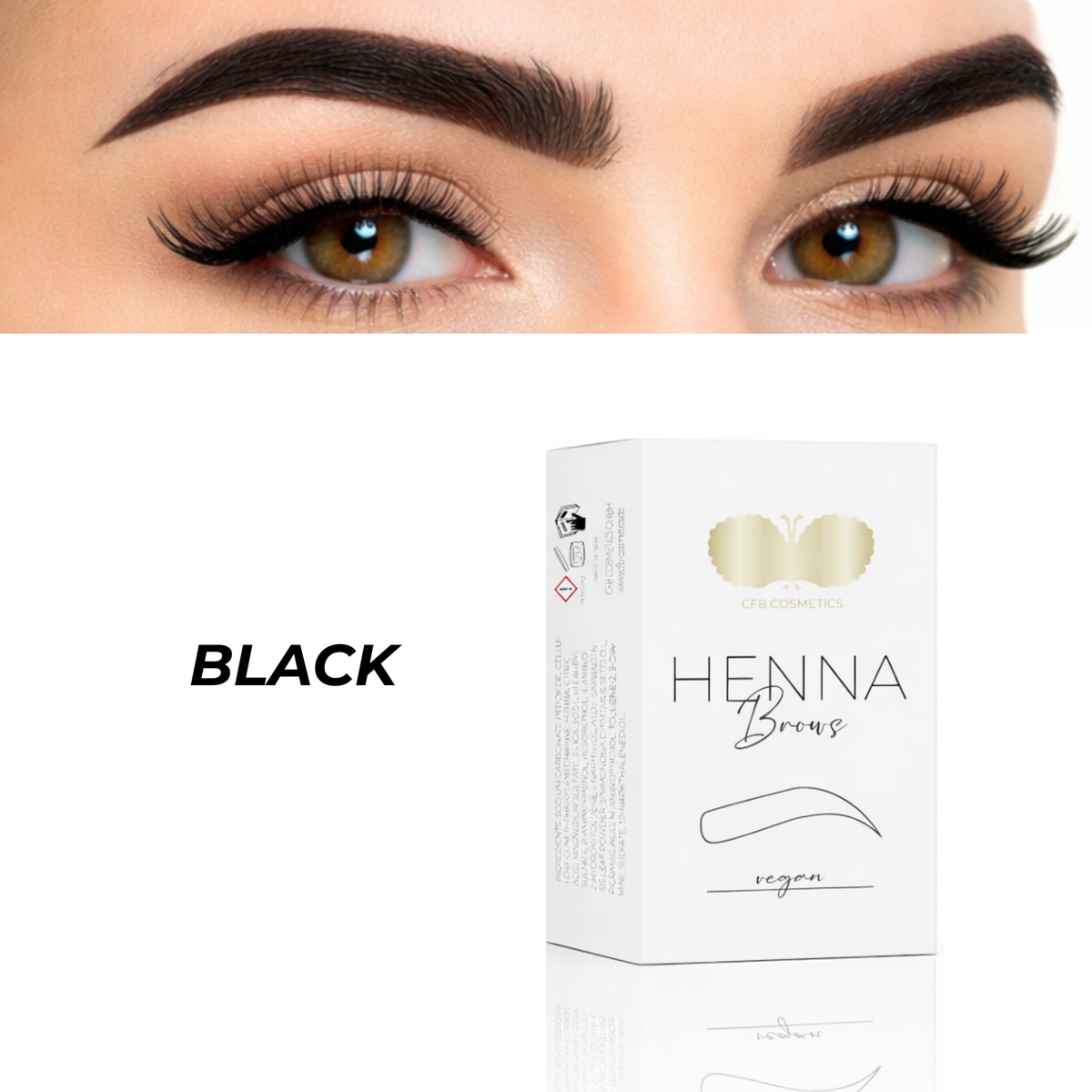 Henna Brows Farben für Profis | Brow Henna | CFB Cosmetics® – 430black