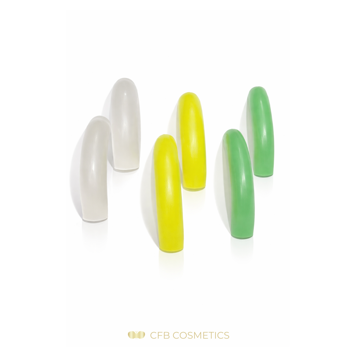 Almohadillas de silicona para lifting de pestañas | de colores | 6 pares | CFB Cosmetics®