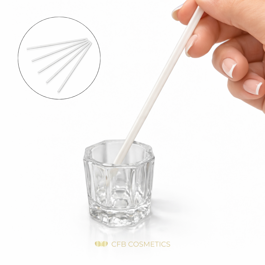 Espátulas reutilizables, paquete de 5 unidades, para tratamientos de pestañas y cejas de CFB Cosmetics®