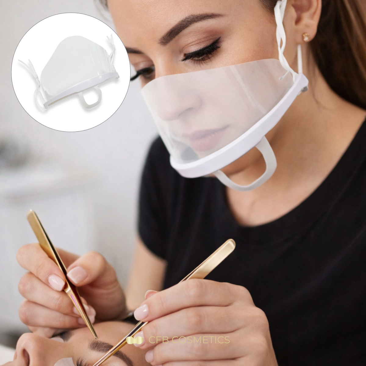 Mundschutz Set Mehrweg 10er Pack für Beauty Anwendungen - CFB Cosmetics®