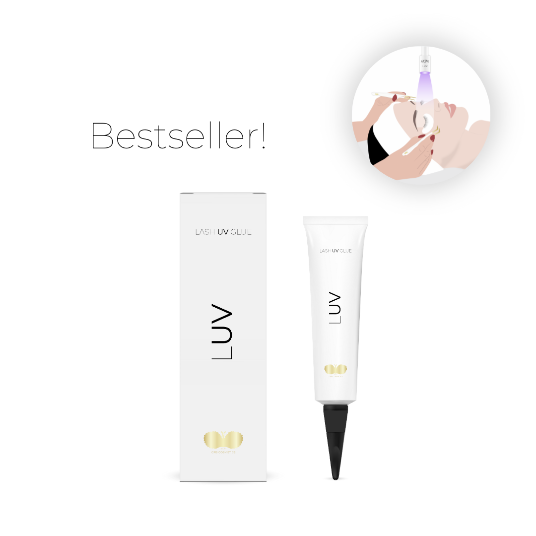 Pegamento para pestañas UV LUV | Sistema UV | transparente | ÉXITO DE VENTAS | LUV System®