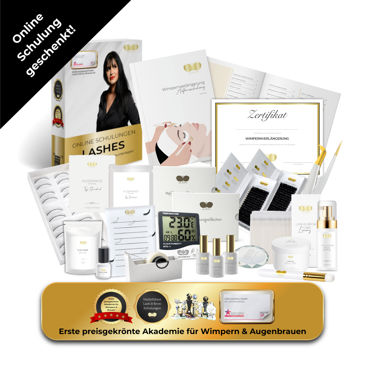 Wimpernverlängerung Basic Set inkl. Gratis Online-Schulung | CFB Cosmetics