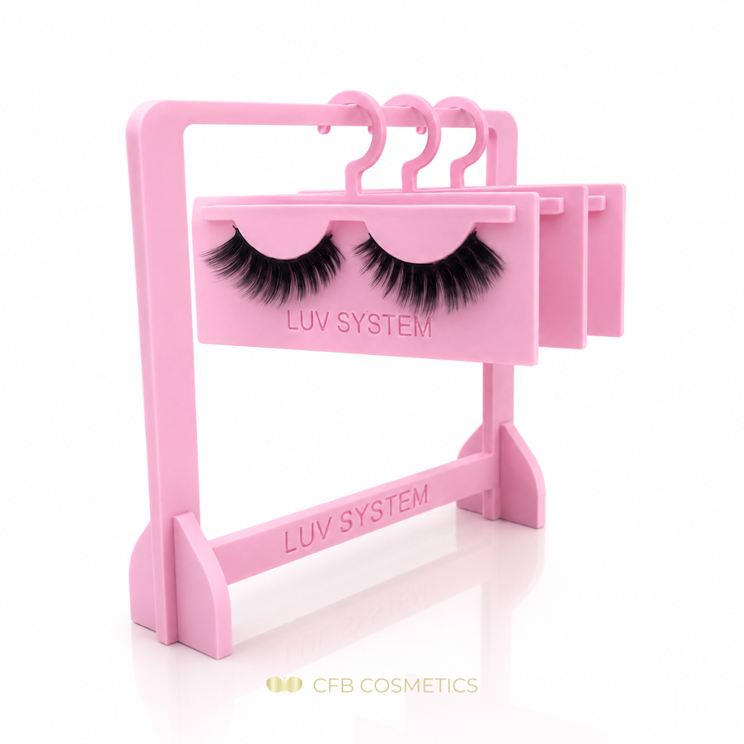 Lash Display mit fünf Display-Hängern