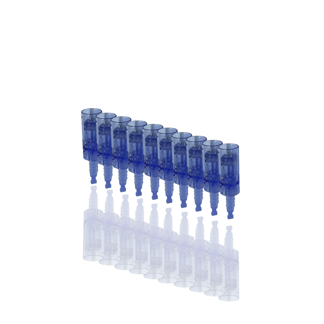 Microneedling Needles, Set of 9, Blue, for Needling Pen, Sterile - CFB Cosmetics®