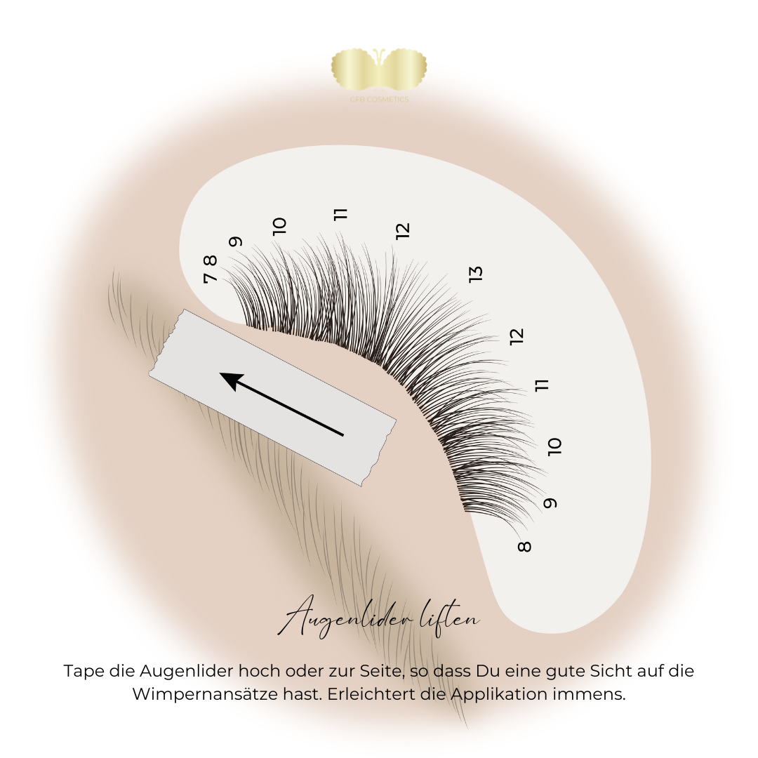 Cinta para pestañas Micropore | transparente | CFB Cosmetics®