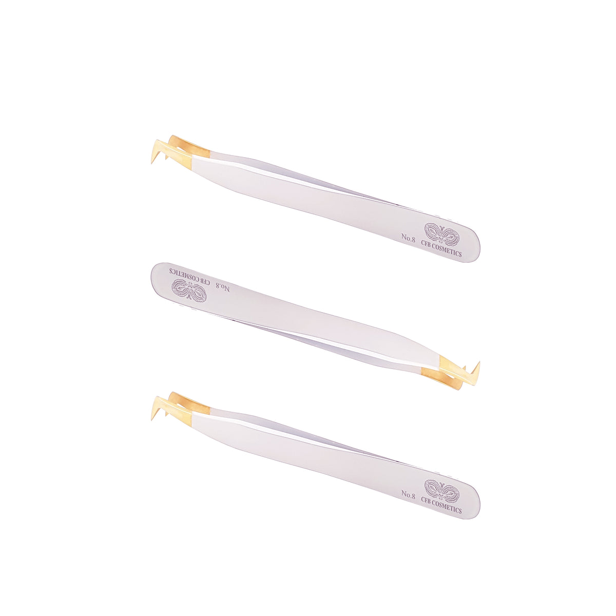 Luxury Tweezers Bestseller No. 8 for Eyelash Extensions by CFB Cosmetics®