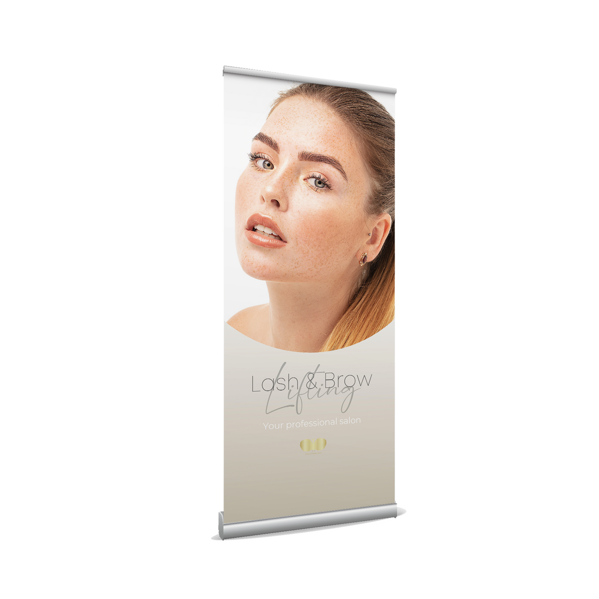 Roll up Banner Lash Brow Lifting 85 x 200 cm Studio Banner CFB Cosmetics®