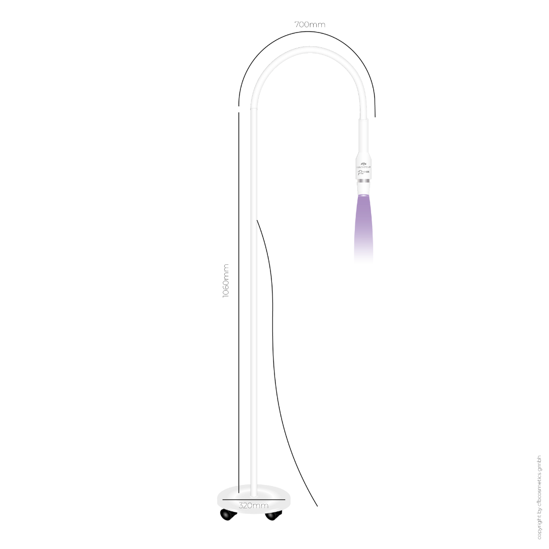 Lámpara UV para extensiones de pestañas | PRO MAXX | 6 vatios | La mejor lámpara UV | LUV System®